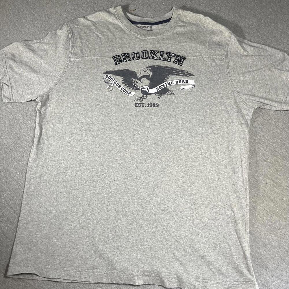 No Boundaries Brooklyn 1923 Graphic Men's T-Shirt, Size Large